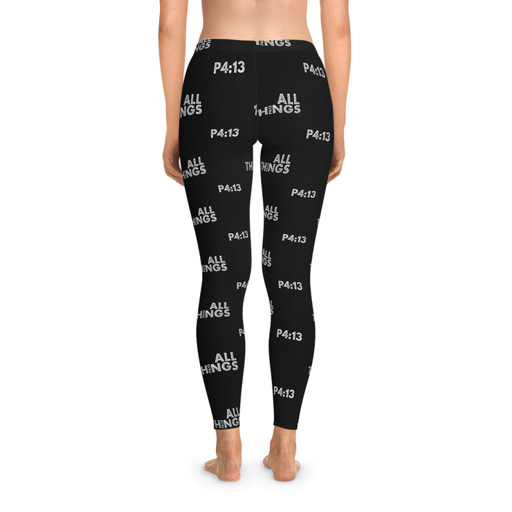 ALLTHINGS "Be Born Again" Stretchy Leggings