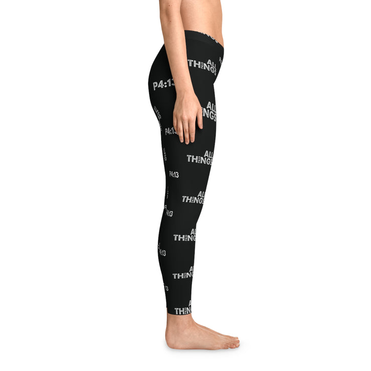 ALLTHINGS "Be Born Again" Stretchy Leggings