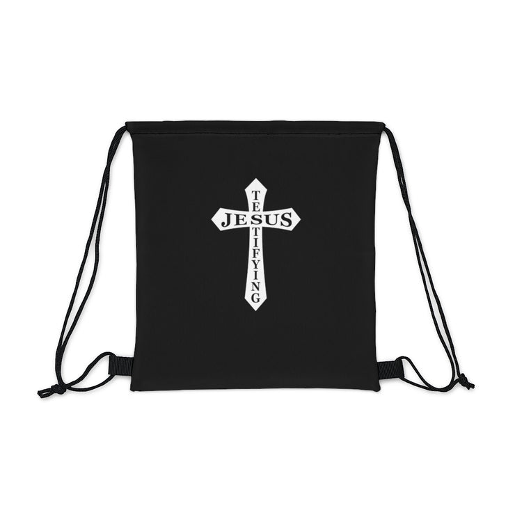 Testifying Jesus edition Outdoor Drawstring Bag