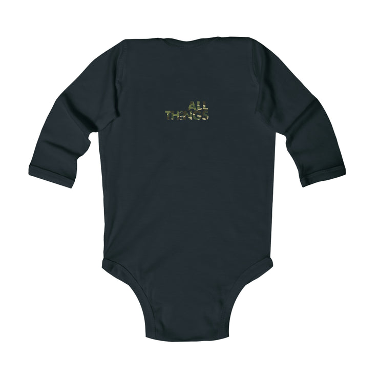 ALLTHINGS "Soldier for Christ " Infant Long Sleeve Bodysuit