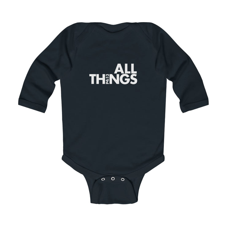 ALLTHINGS Boys Infant Long Sleeve Bodysuit